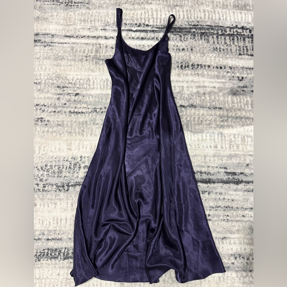 Vintage Oscar de la Renta Black Satin Slip Size Large